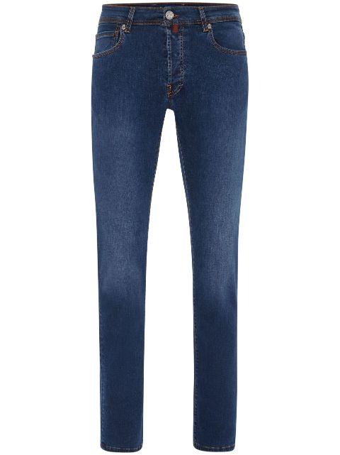 logo-embroidered straight-cut jeans by BILLIONAIRE
