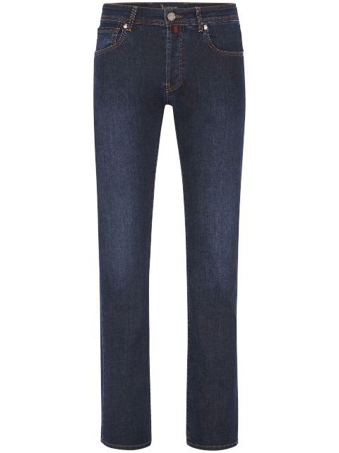 logo-embroidered straight-leg jeans by BILLIONAIRE