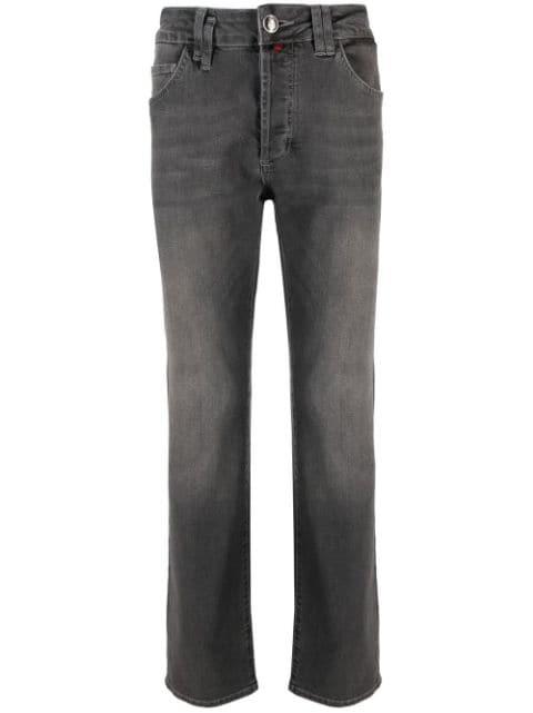 logo-embroidered straight-leg jeans by BILLIONAIRE