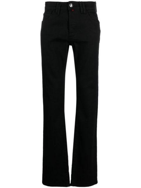 logo-embroidered straight-leg jeans by BILLIONAIRE