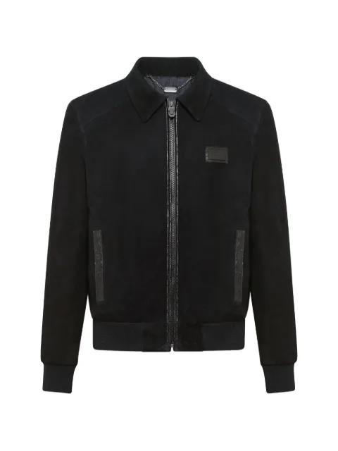 logo-patch bomber jacket by BILLIONAIRE
