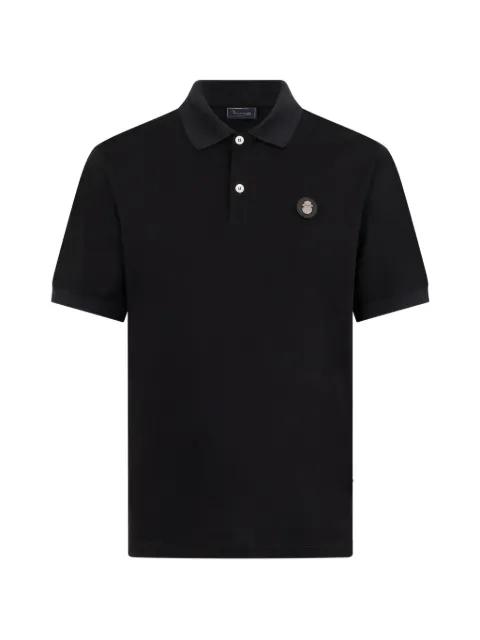 logo-patch buttoned polo shirt by BILLIONAIRE