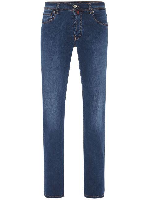 logo-patch straight-leg jeans by BILLIONAIRE