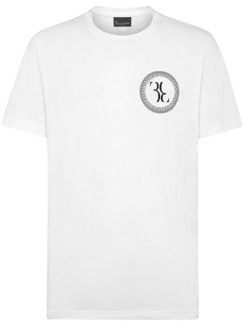 logo-print cotton T-shirt by BILLIONAIRE