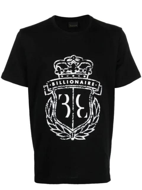 logo-print detail T-shirt by BILLIONAIRE