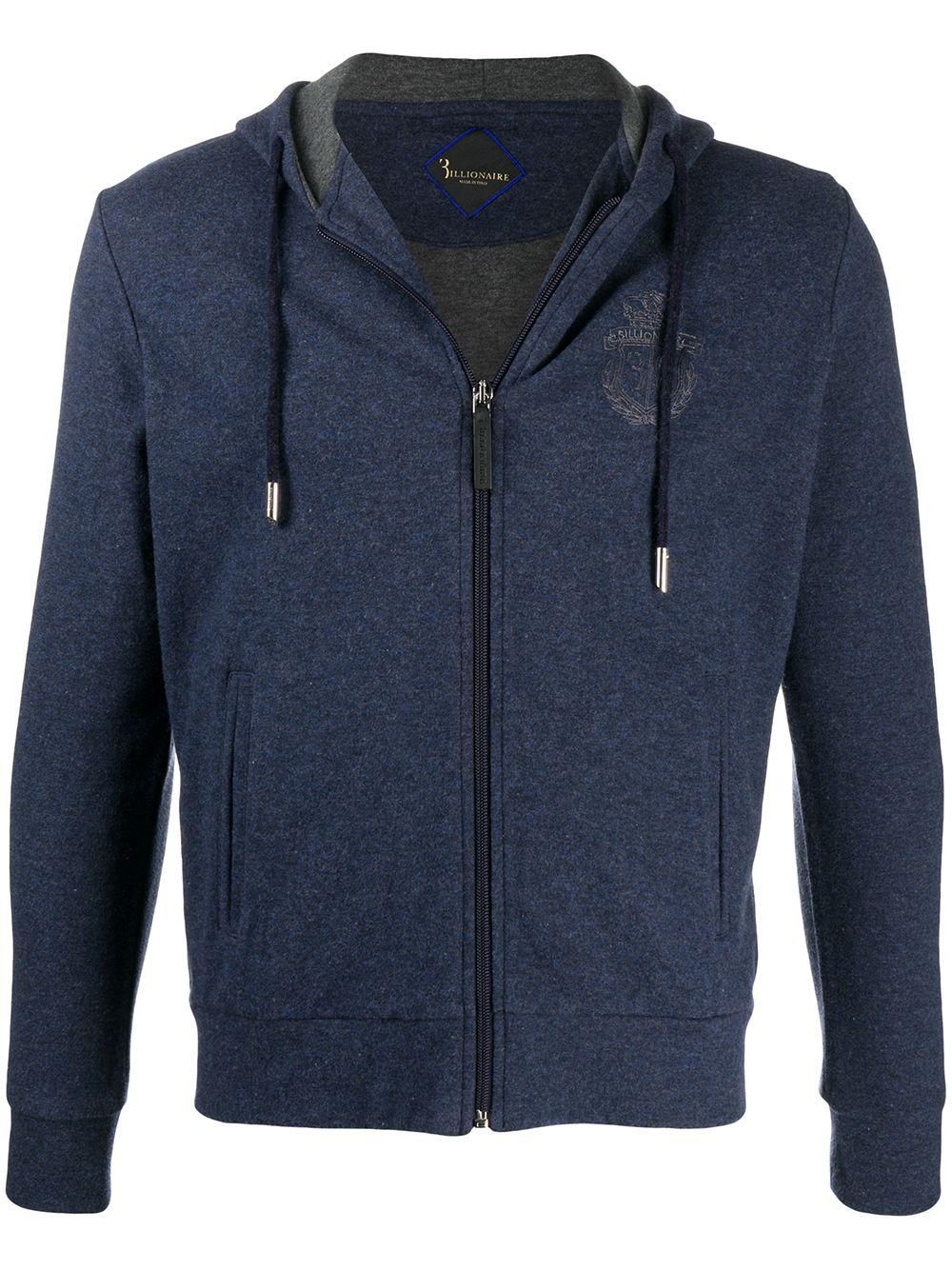 logo print hoodie by BILLIONAIRE