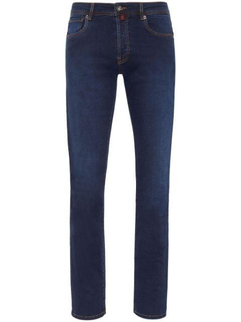 low-rise straight-leg jeans by BILLIONAIRE