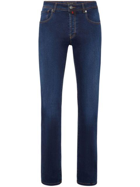 low-rise straight-leg jeans by BILLIONAIRE