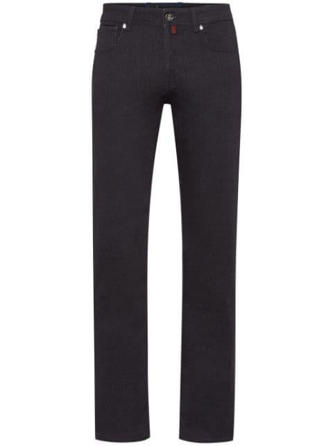 low-rise straight-leg jeans by BILLIONAIRE