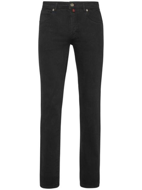 low-rise straight-leg jeans by BILLIONAIRE