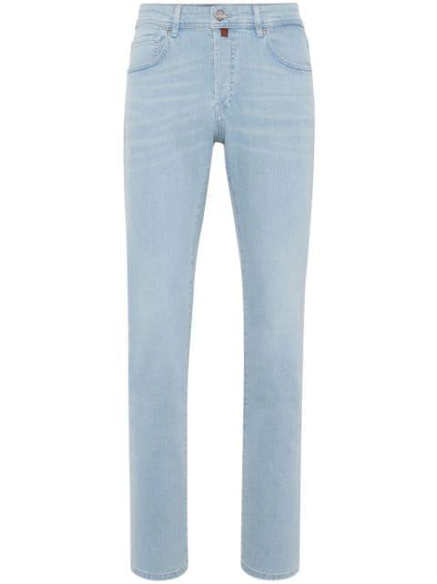 low-rise straight-leg jeans by BILLIONAIRE