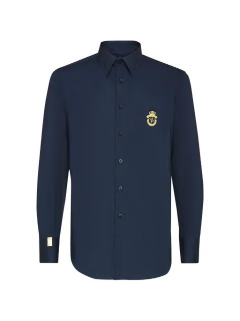 monogram embroidered shirt by BILLIONAIRE