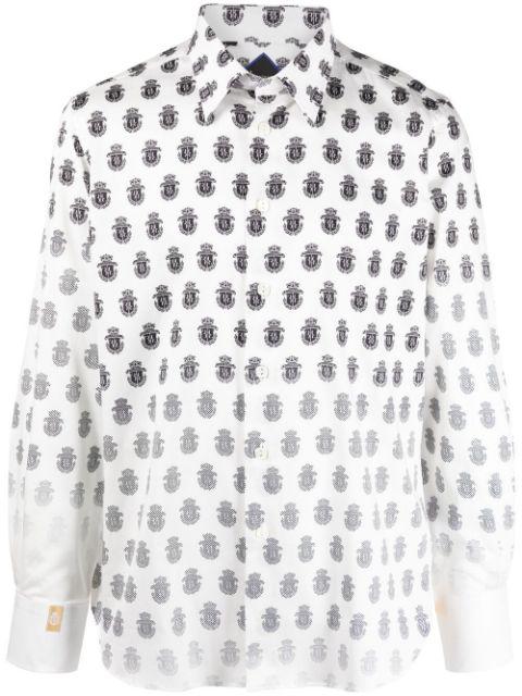 monogram-print shirt by BILLIONAIRE