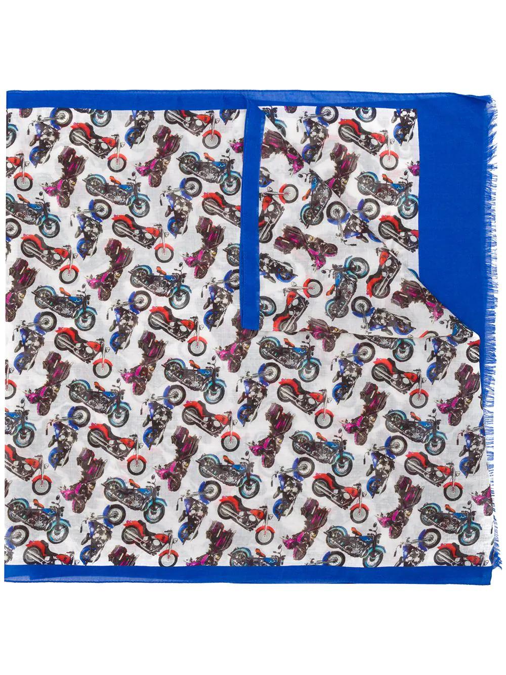 motorbike print scarf by BILLIONAIRE