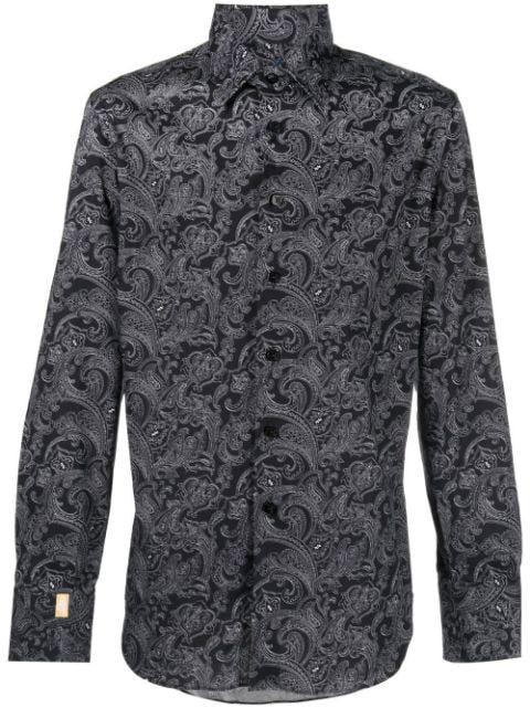 paisley-print long-sleeve shirt by BILLIONAIRE