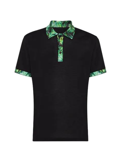 palm-print polo shirt by BILLIONAIRE
