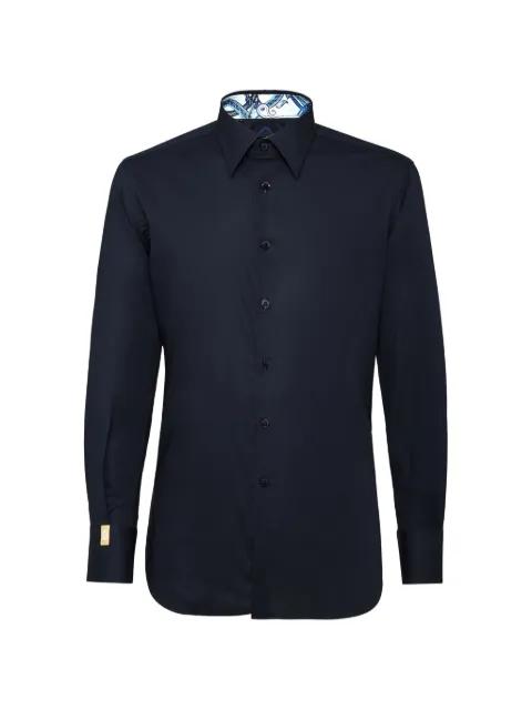pattern-trim shirt by BILLIONAIRE
