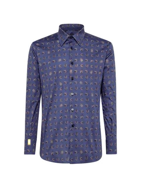 printed slim-fit shirt by BILLIONAIRE