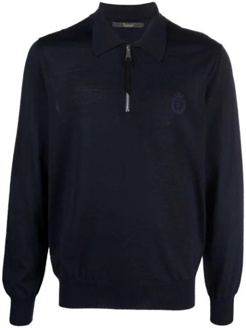 pullover polo zip jumper by BILLIONAIRE