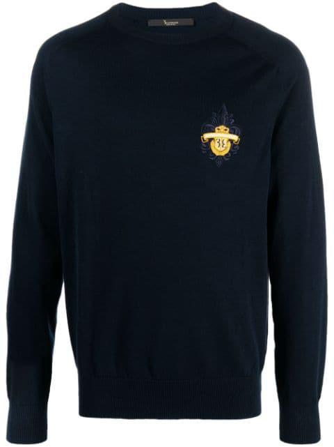 round-neck cotton jumper by BILLIONAIRE