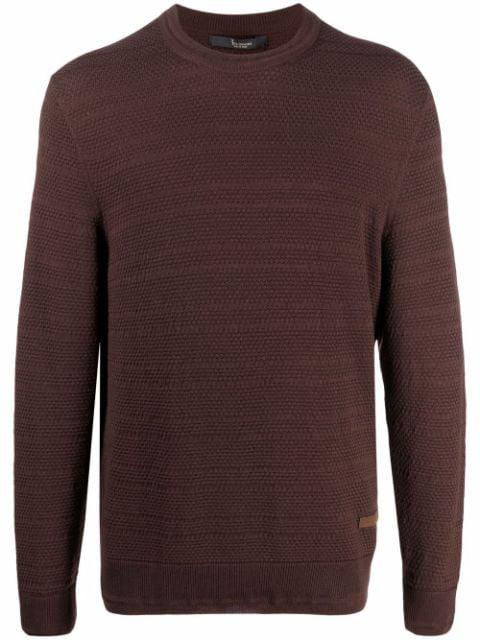 round-neck merino wool jumper by BILLIONAIRE
