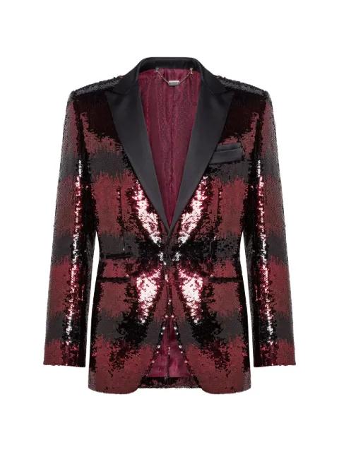 sequined peak-lapel blazer by BILLIONAIRE