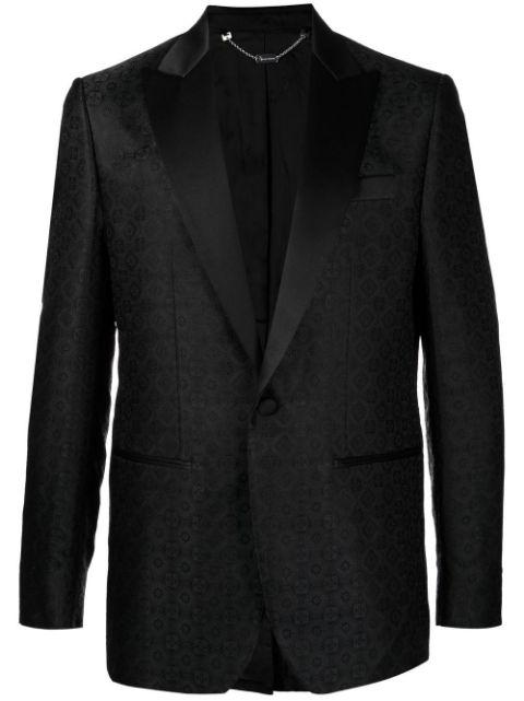single-breasted jacquard blazer by BILLIONAIRE