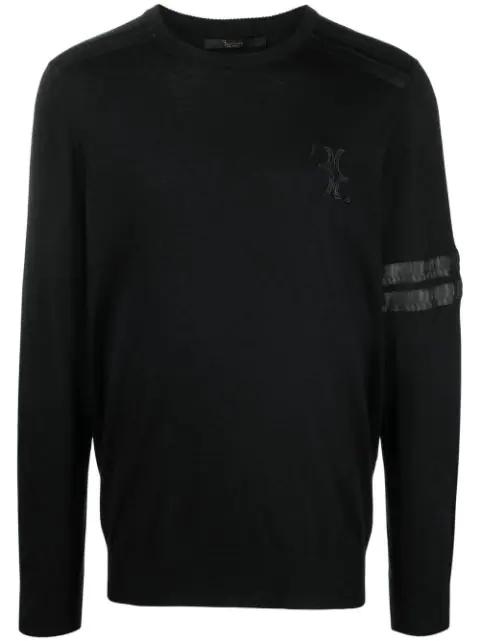 snakeskin-effect fine-knit jumper by BILLIONAIRE