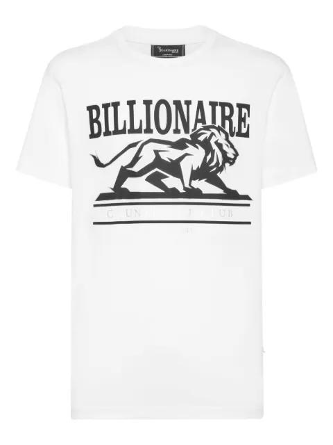 ss lion-print crew-neck T-shirt by BILLIONAIRE