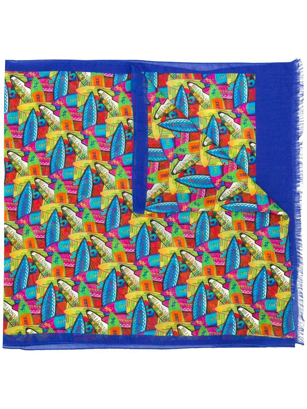 surf board print scarf by BILLIONAIRE