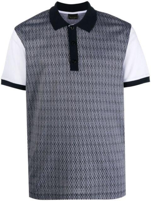 two-tone cotton polo shirt by BILLIONAIRE