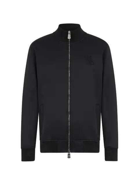 zip-up embroidered sweatshirt by BILLIONAIRE