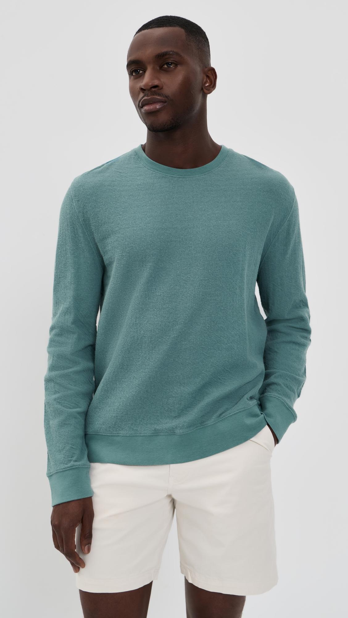 Crinkle Rib Crew Sweater by BILLY REID