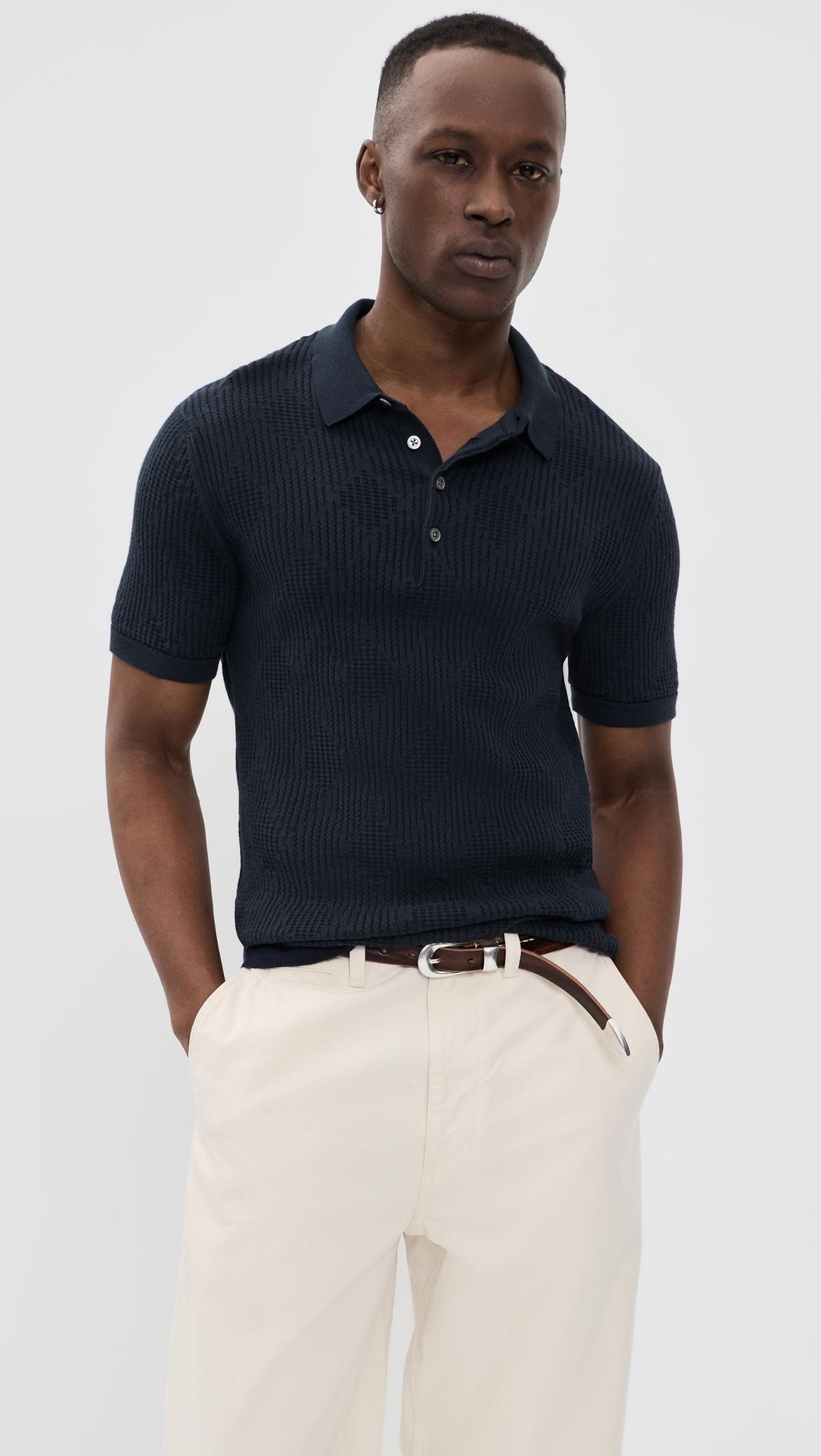 Diamond Knit Polo by BILLY REID