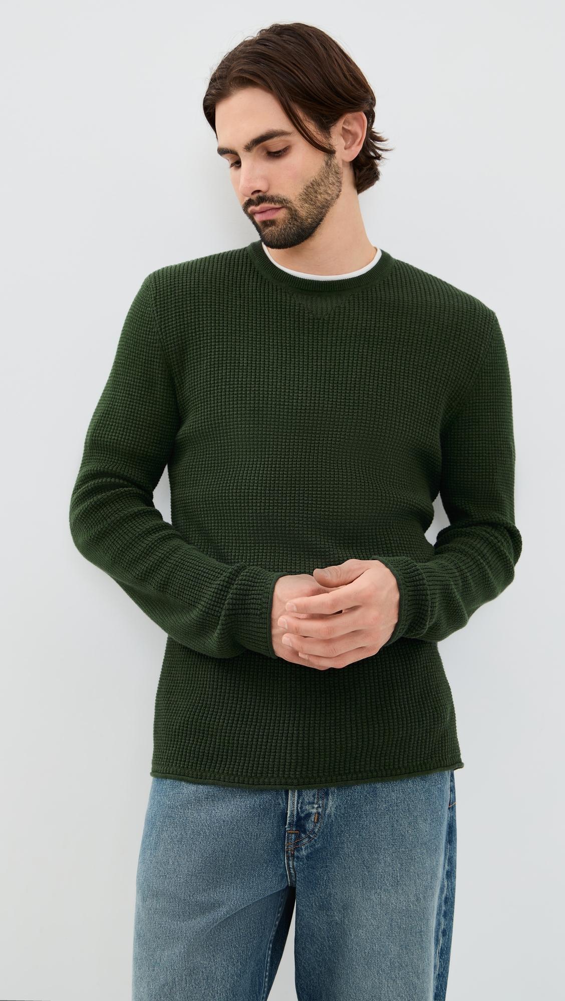 Mini Waffle Crew Neck by BILLY REID