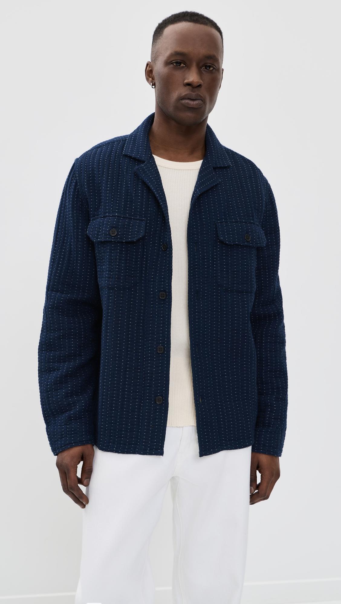 Pin Dot Dobby Two Pocket Overshirt by BILLY REID
