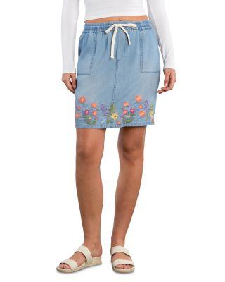 Floral Chain Hem Skirt by BILLY T