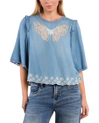Lady Butterfly Top by BILLY T