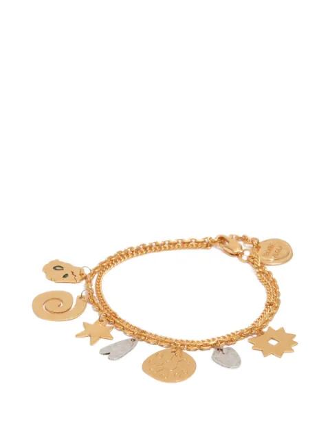 Double chain two-tone bracelet by BIMBA Y LOLA