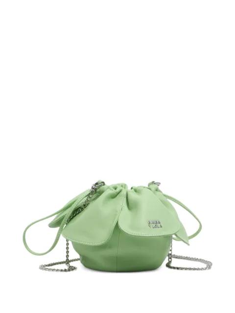 Pétalo leather bucket bag by BIMBA Y LOLA