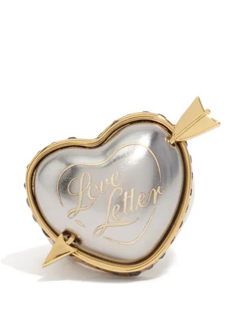 Two-tone Love Letter heart-shape ring by BIMBA Y LOLA