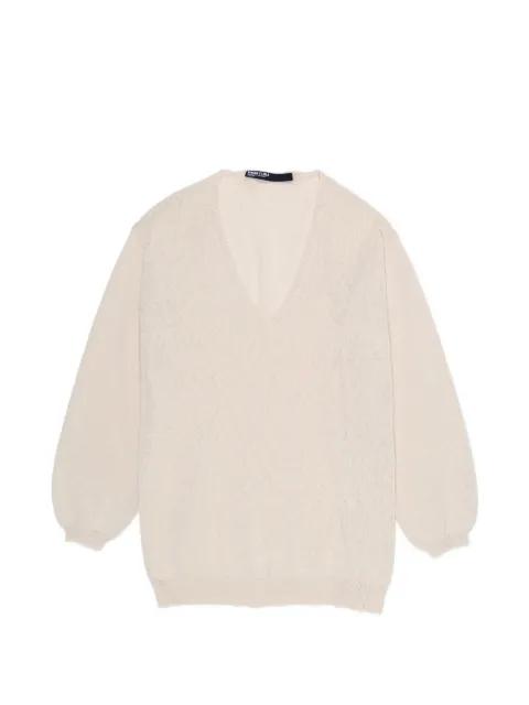 V-neck balloon-sleeved top by BIMBA Y LOLA