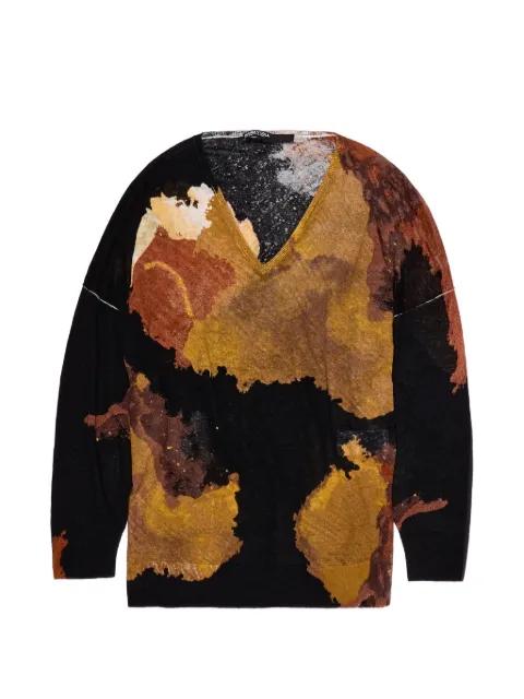 V-neck print T-shirt by BIMBA Y LOLA