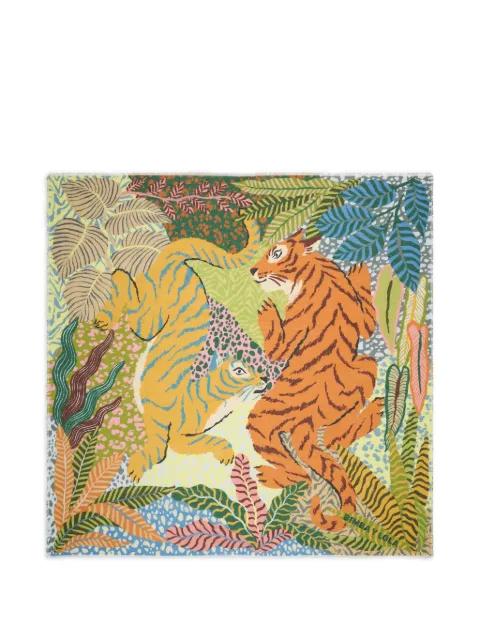 Wild tiger-print scarf by BIMBA Y LOLA