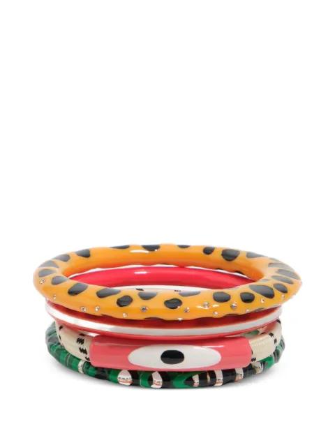 animal-print bangles bracelet by BIMBA Y LOLA