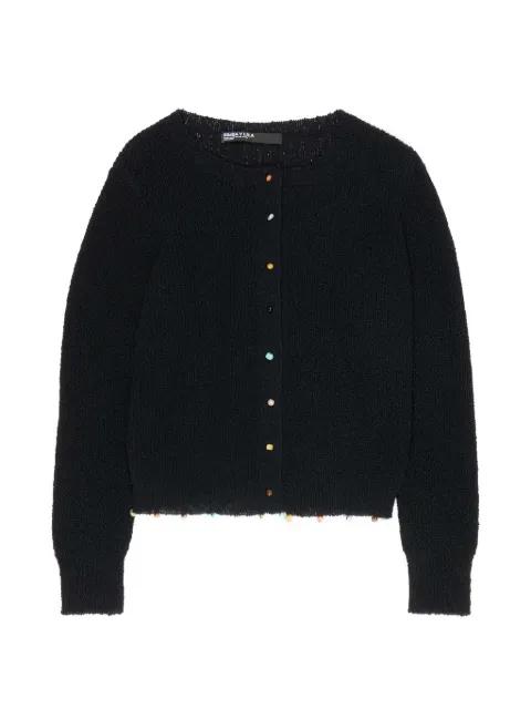 bead-embellished open-knit cardigan by BIMBA Y LOLA