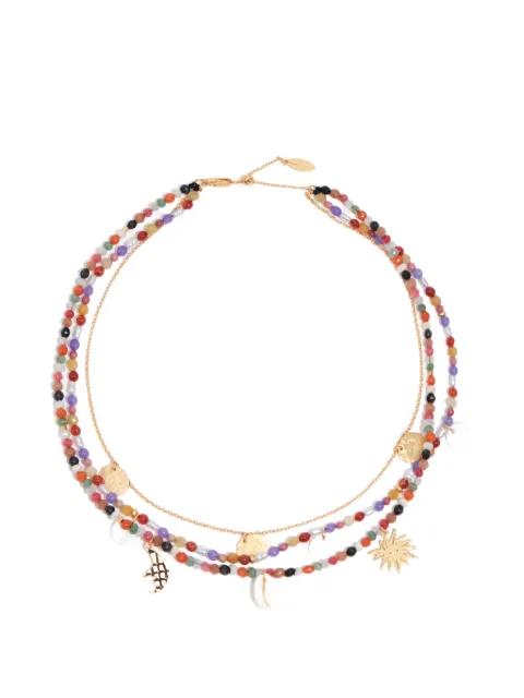 beaded charm necklace by BIMBA Y LOLA