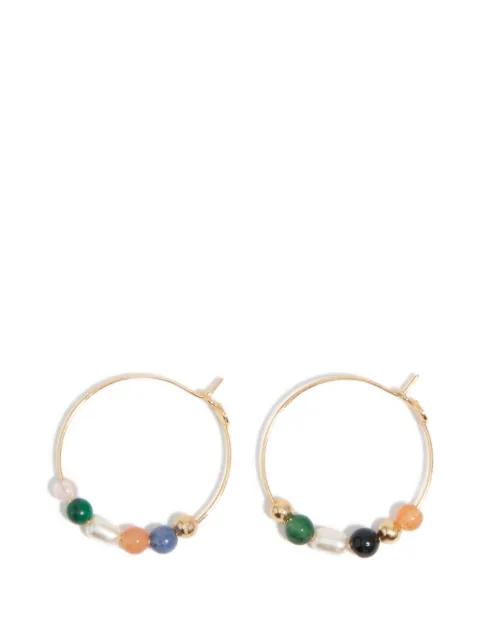 beaded hoop earrings by BIMBA Y LOLA