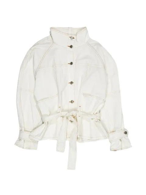 belted jacket by BIMBA Y LOLA