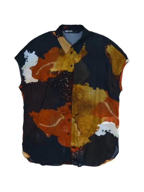 blot pattern button shirt by BIMBA Y LOLA